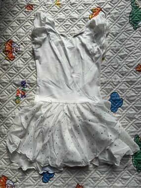 White Sparkle youth Tutu Dress Kids Costume size 10/11 years